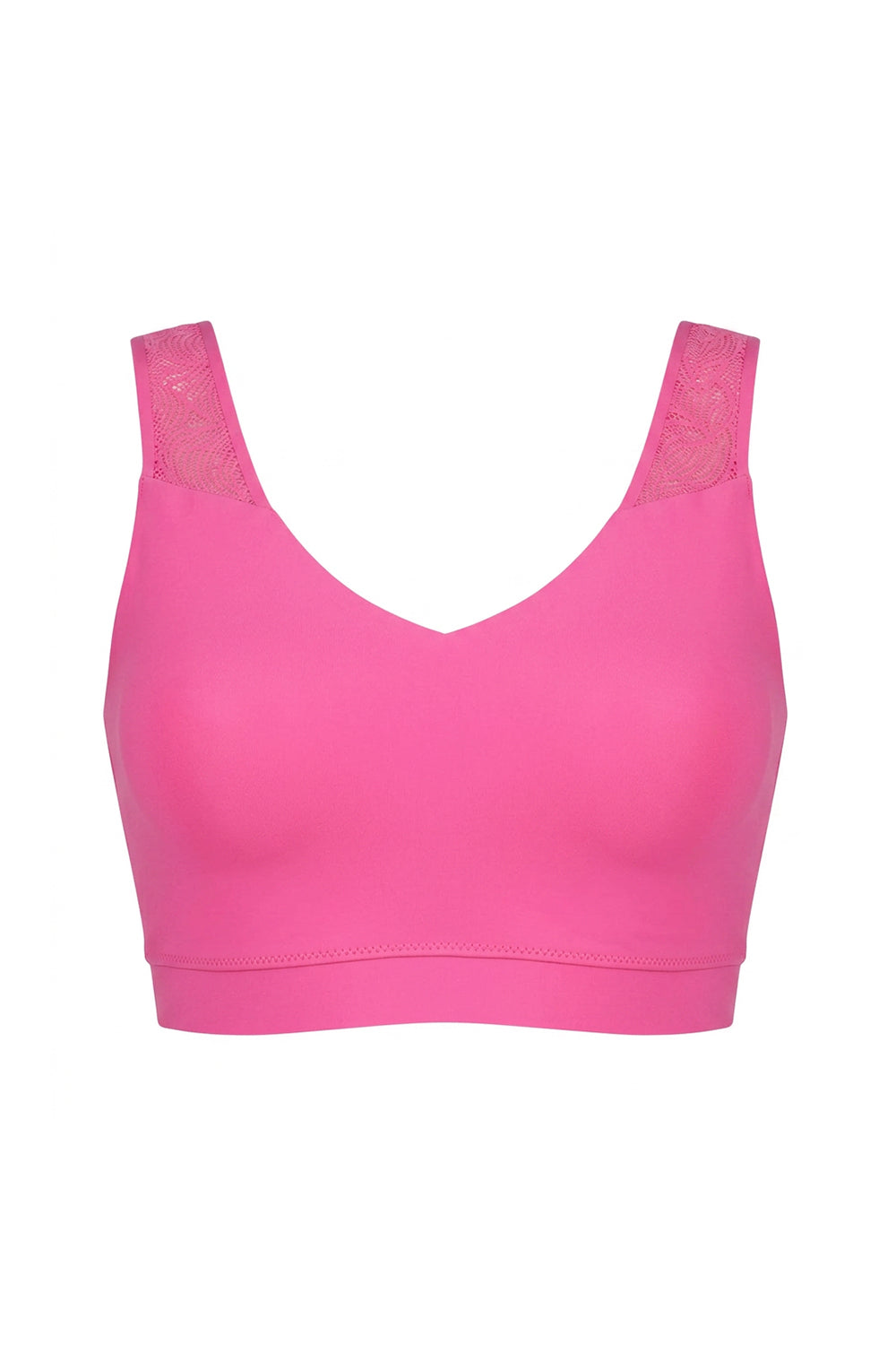 Бра-топ с плотной чашкой 11G1 Soft stretch fuschia purple