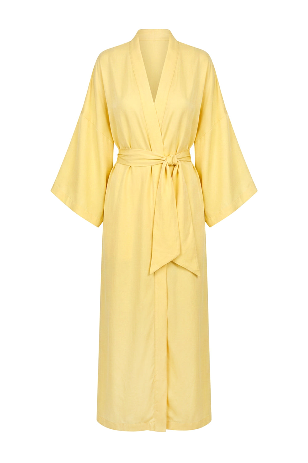 Шелковый халат с хлопком Yellow SL0035-41-04