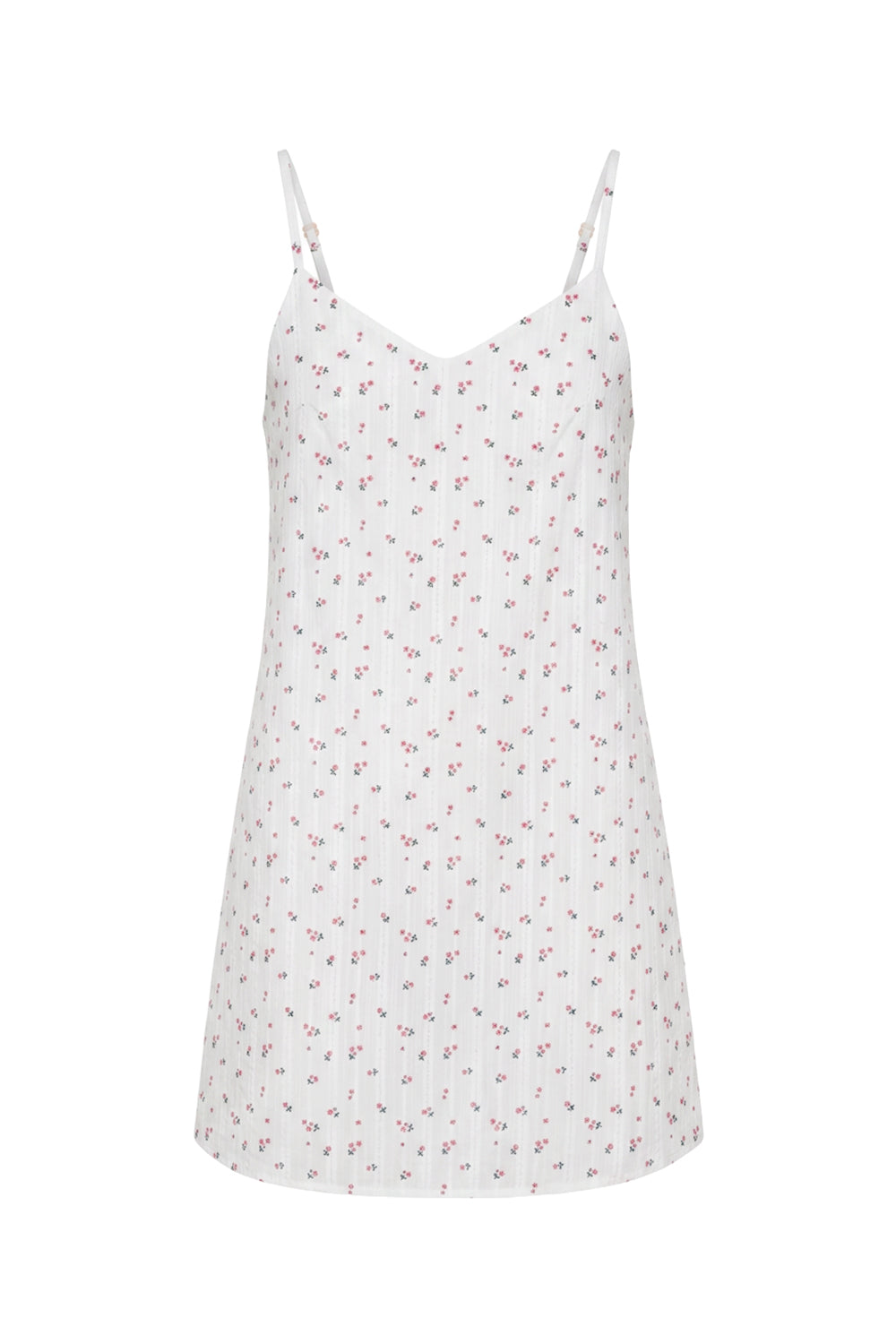 Ночная сорочка с цветами 0371 flowers on white