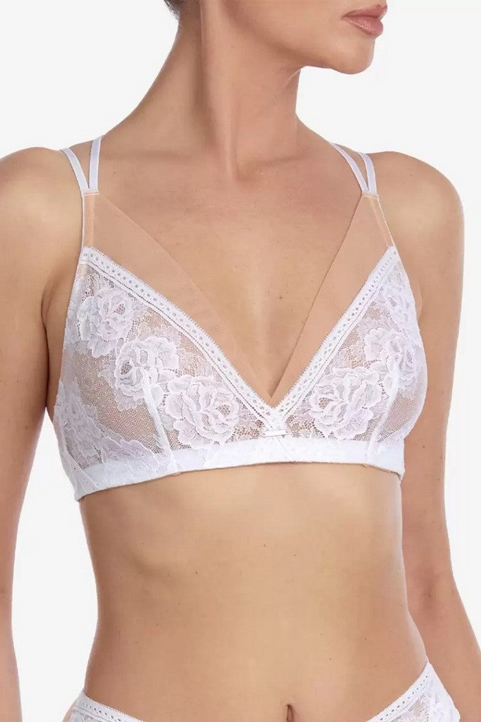 Кружевной бралет без косточек Авенида БМ40 vanilla/beige