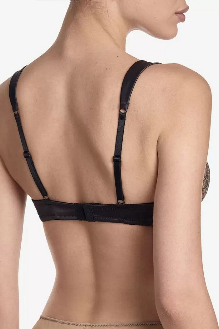 М'який бюстгальтер балконет Ефіріал БМ7 beige/black