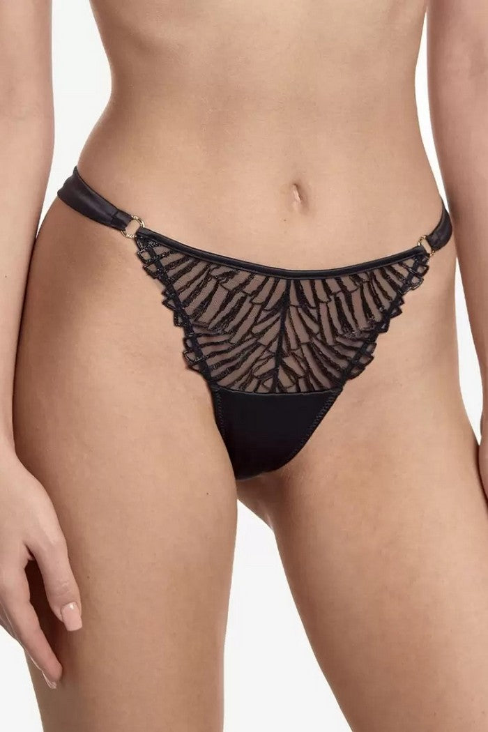 Трусики стринг из микросетки Эклипс С240 black