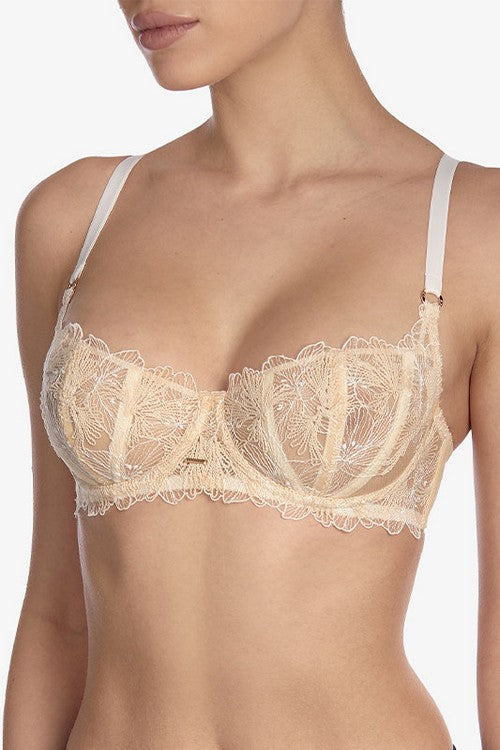 Бюстгалтер балконет с вышивкой Этуаль БМ101 cream