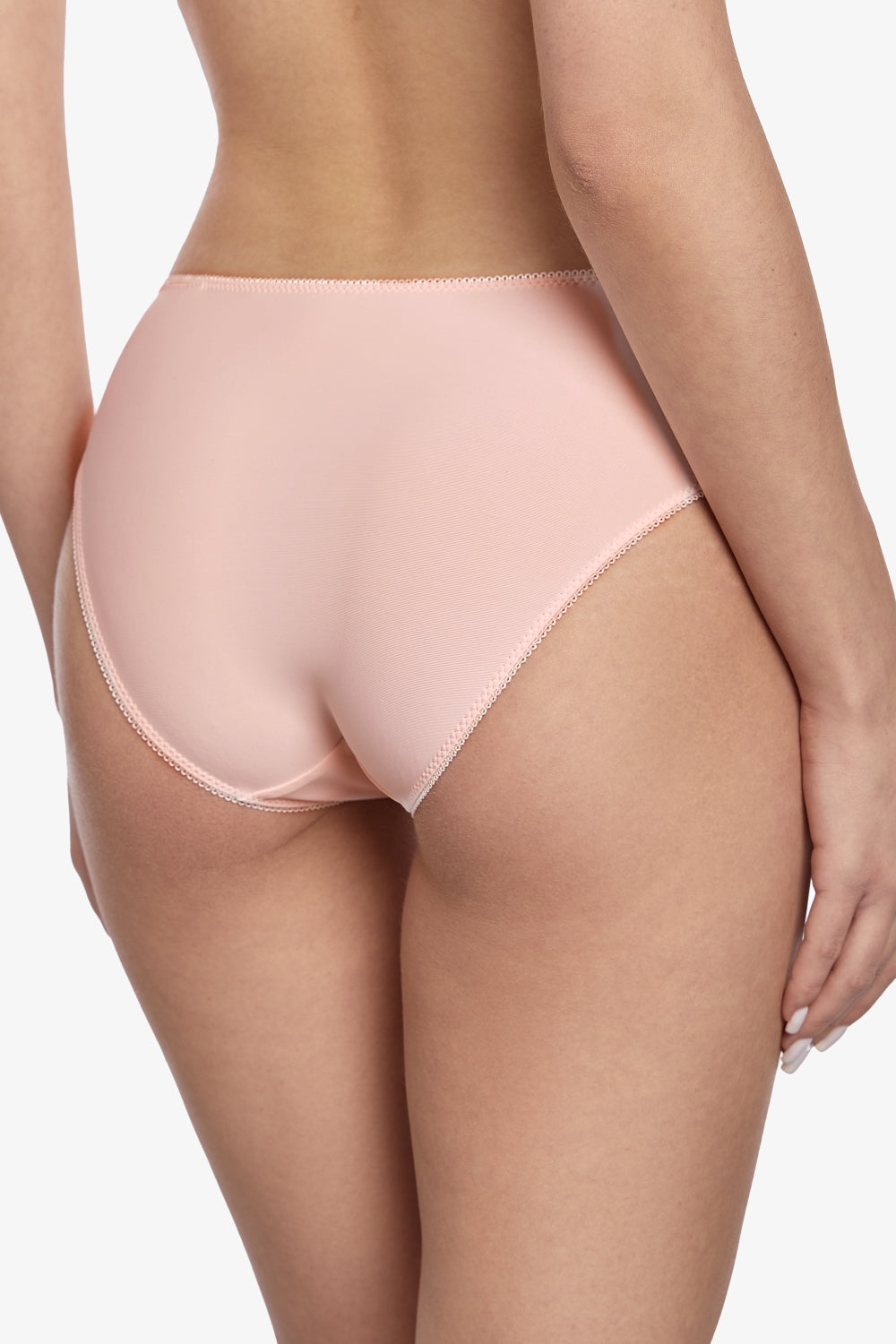 Трусики слип с микросеткой Флёр Т167 powder