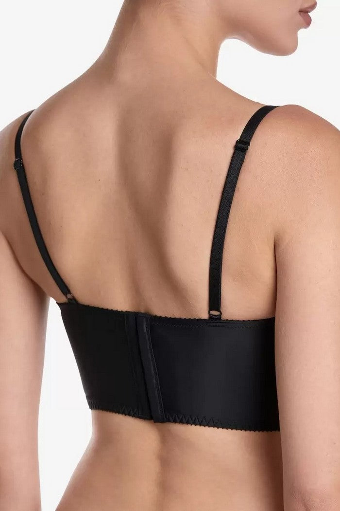 Бюстье из микросетки Хитроу Б11 black