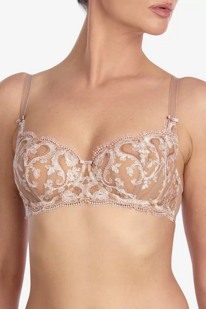 Мягкий бюстгальтер балконет Ла Фениче БМ101 cappuccino