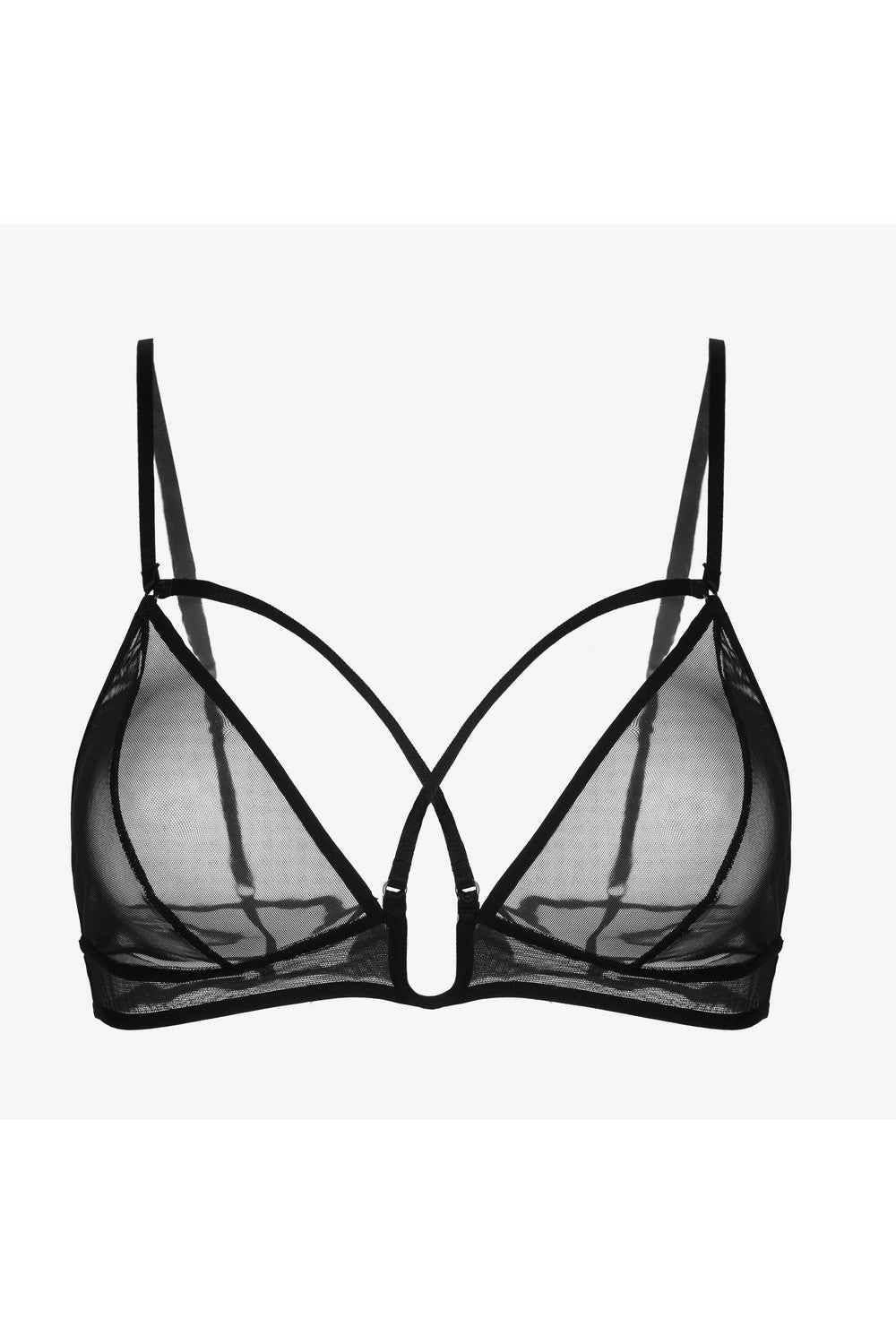 Бралет из микросетки Лав Эссенс БМ4 black