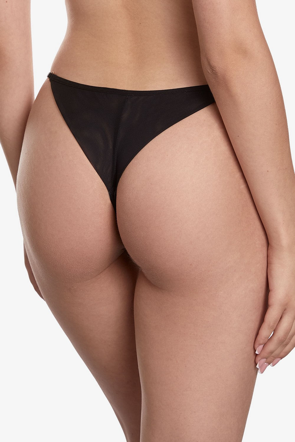 Кружевные трусики стринг Лестер С240 black