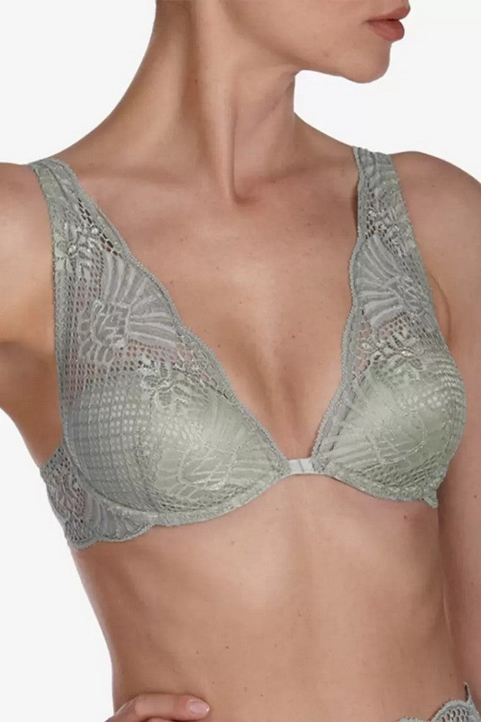 Бюстгальтер із поролоновими чашками Мадлен БМ37а olive