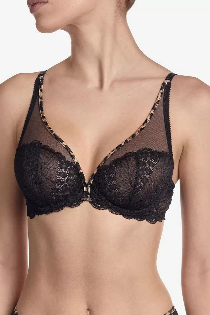 Бюстгальтер із мікросітки Міраж БМ10 brown/black