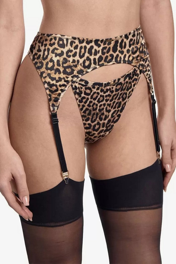 Пояс для панчіх з принтом Міраж ПЧ1 brown/black