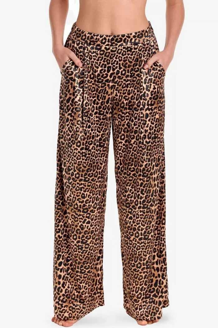 Пижамные брюки с принтом Мираж ШЖ5 brown/black