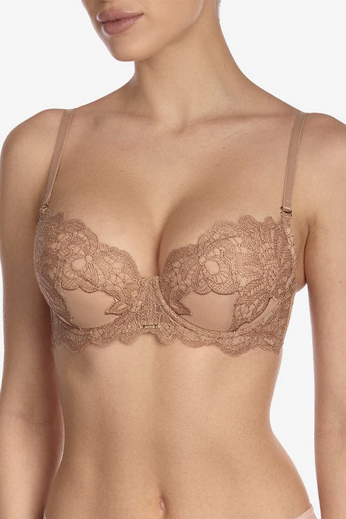 Бюстгальтер с вкладышами пуш-ап Мунлайт БП265 cappuccino