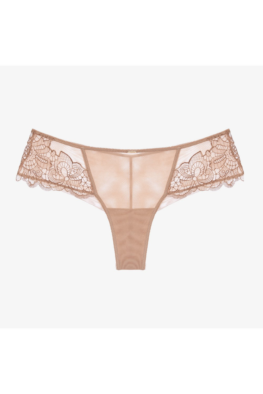 Трусики бразилиана с вышивкой Мунлайт С179 cappuccino