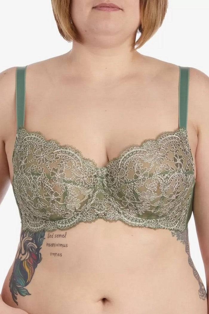 Мягкий бюстгальтер на косточках Нувель БМ18 olive
