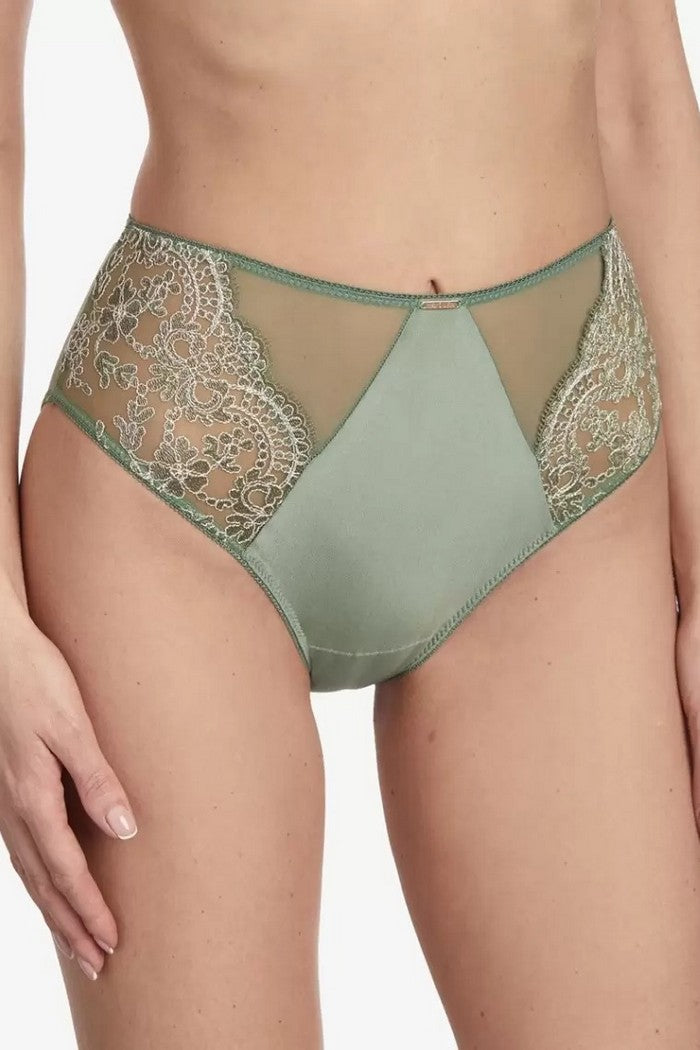 Высокие трусики слип Нувель Т79 olive