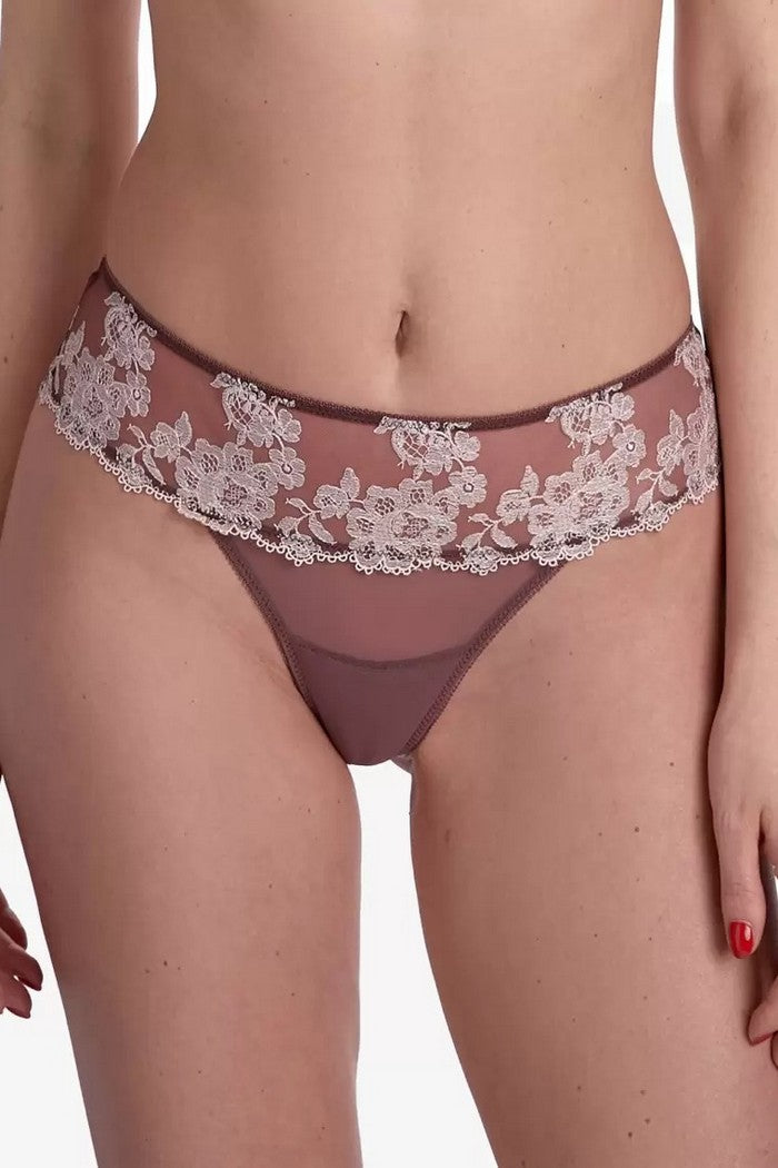 Трусики бразилиана из микросетки Плейзо С170 mocha