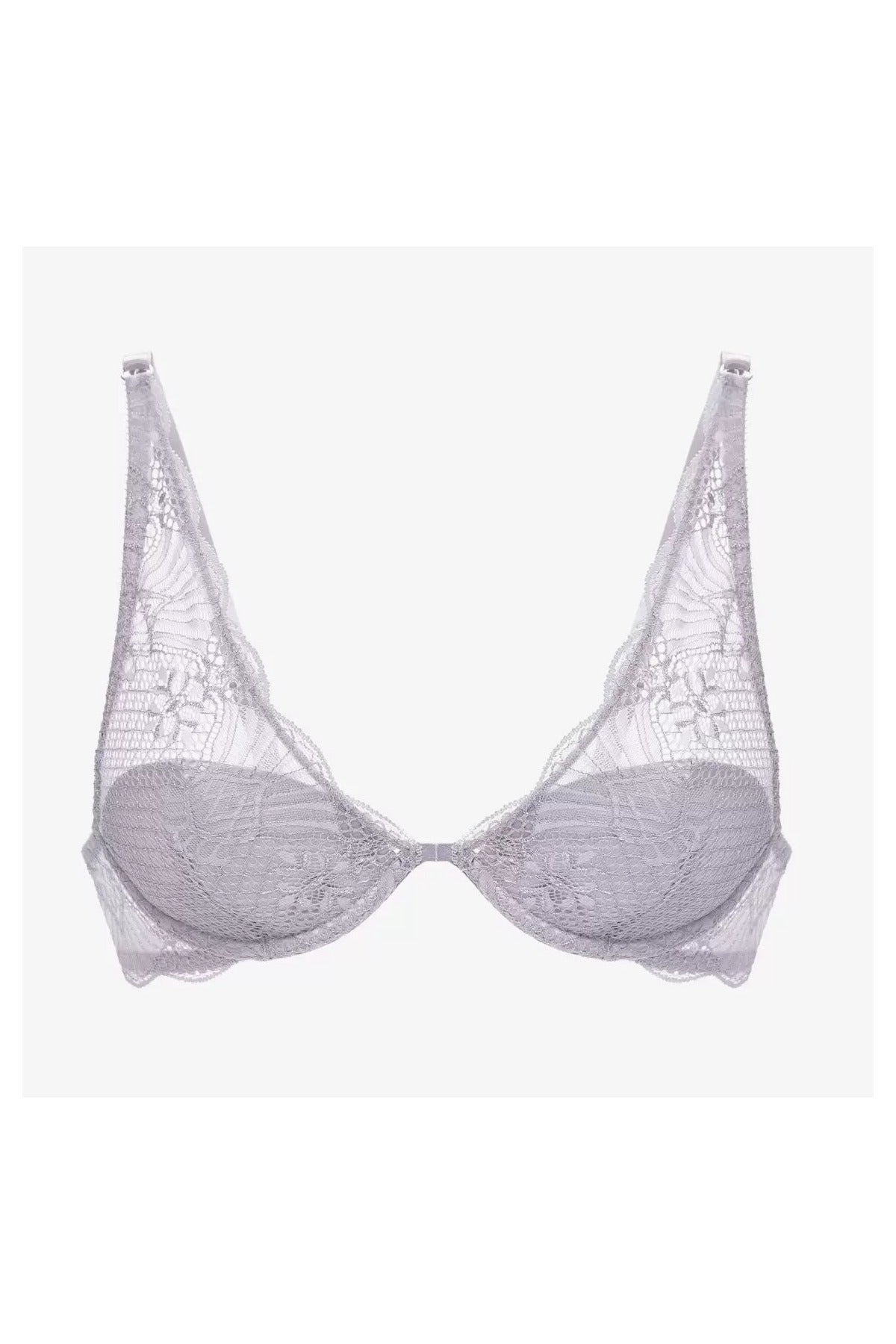 Плотный бюстгальтер из кружева Пралине БМ37а ice gray