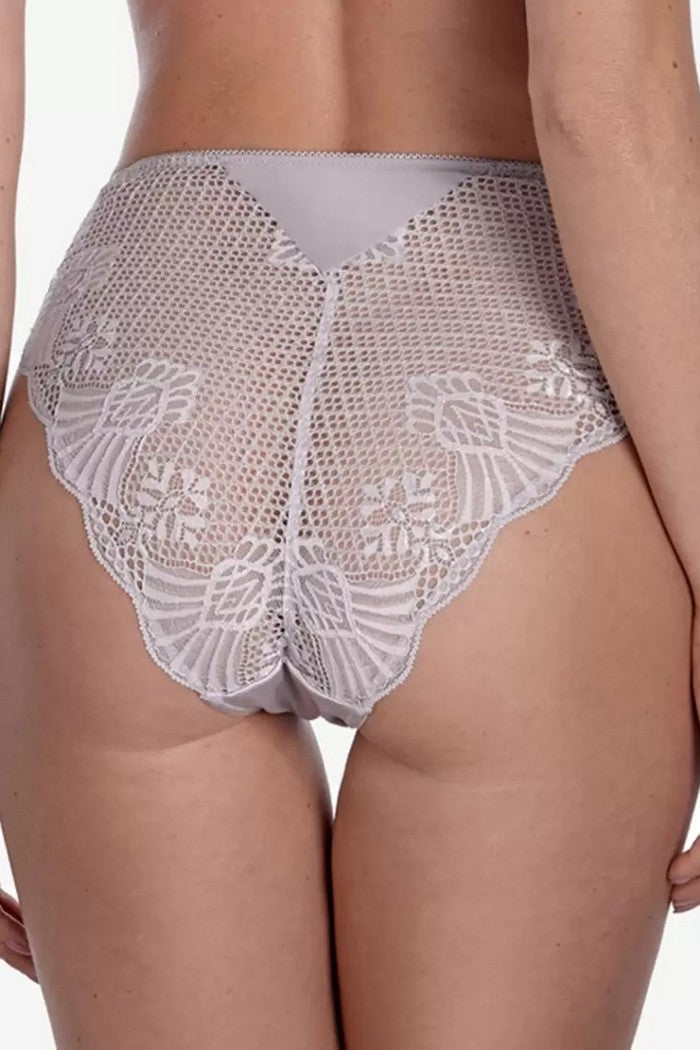 Трусики слип с кружевом Пралине Т15 ice gray