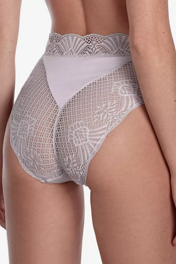 Высокие трусики слип Пралине Т81 ice gray