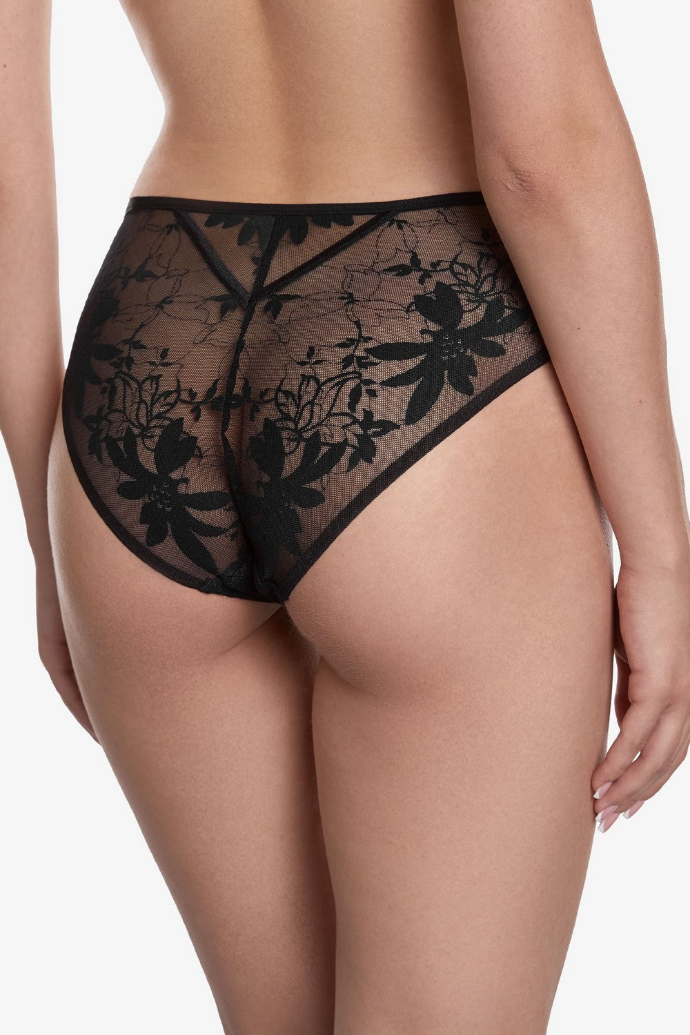 Кружевные трусики слип Риджент Т8 black