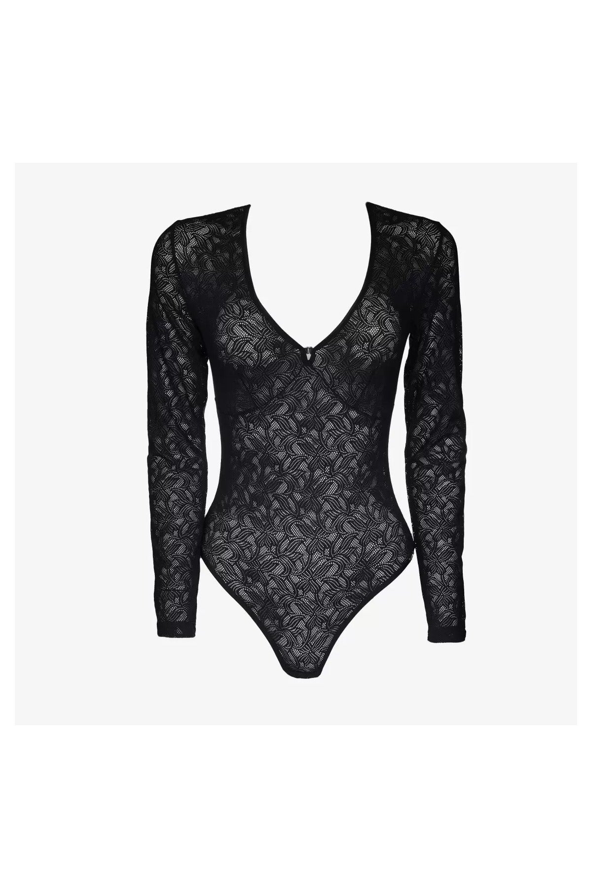 Кружевное боди-слип Рефлекшн БД18 black