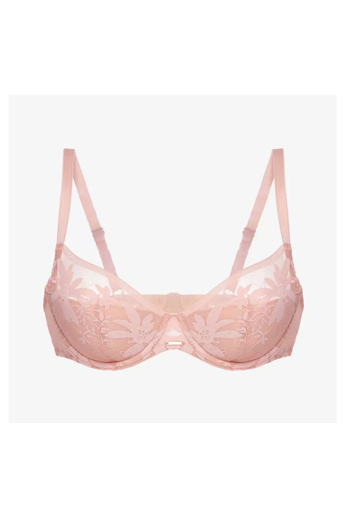 Полудублированный бюстгальтер из кружева Савой БП110 powder
