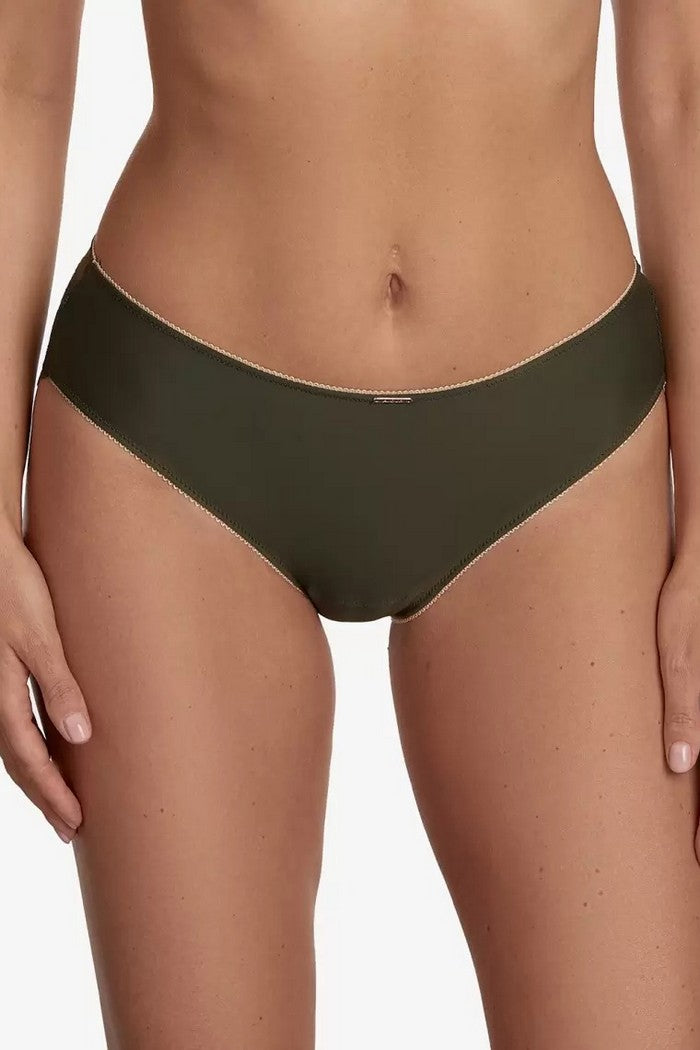 Трусики слип с вышивкой Сибелес Т8 khaki