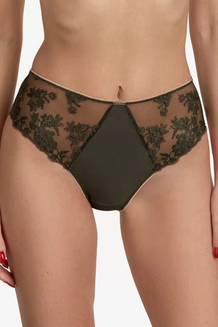 Высокие трусики слип Сибелес Т89 khaki