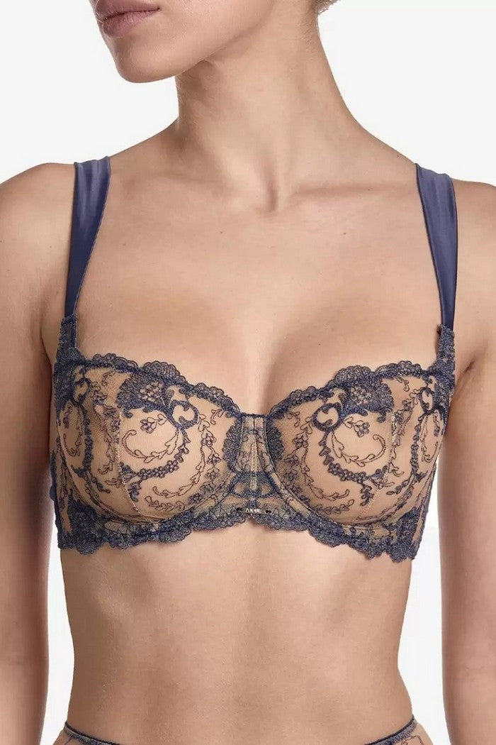 Бюстгальтер балконет на косточках Селестил БМ7 indigo