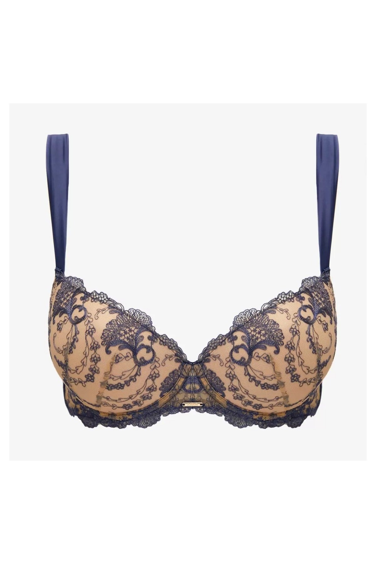 Бюстгальтер пуш-ап с вышивкой Селестил БП68 indigo