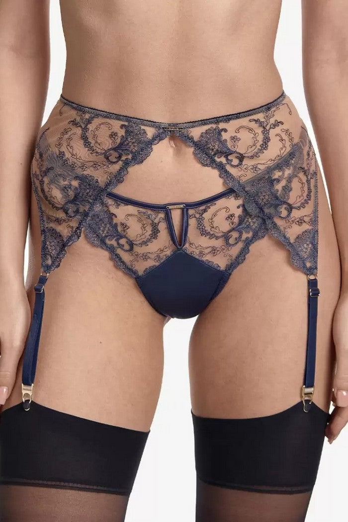 Пояс для панчіх з вишивкою Селестил ПЧ1 indigo