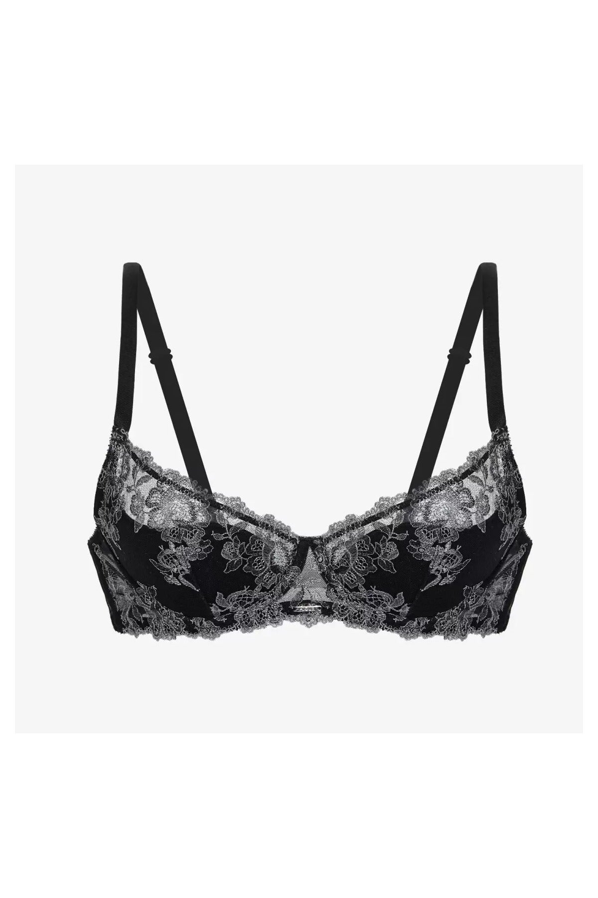 Бюстгальтер с поролоновыми чашками Сенсуель БМ16 black/gray