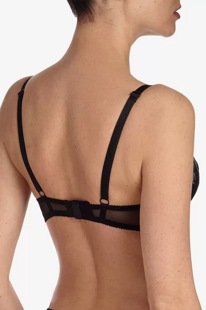 Бюстгальтер із поролоновими чашками Сенсуель БМ16 black/gray