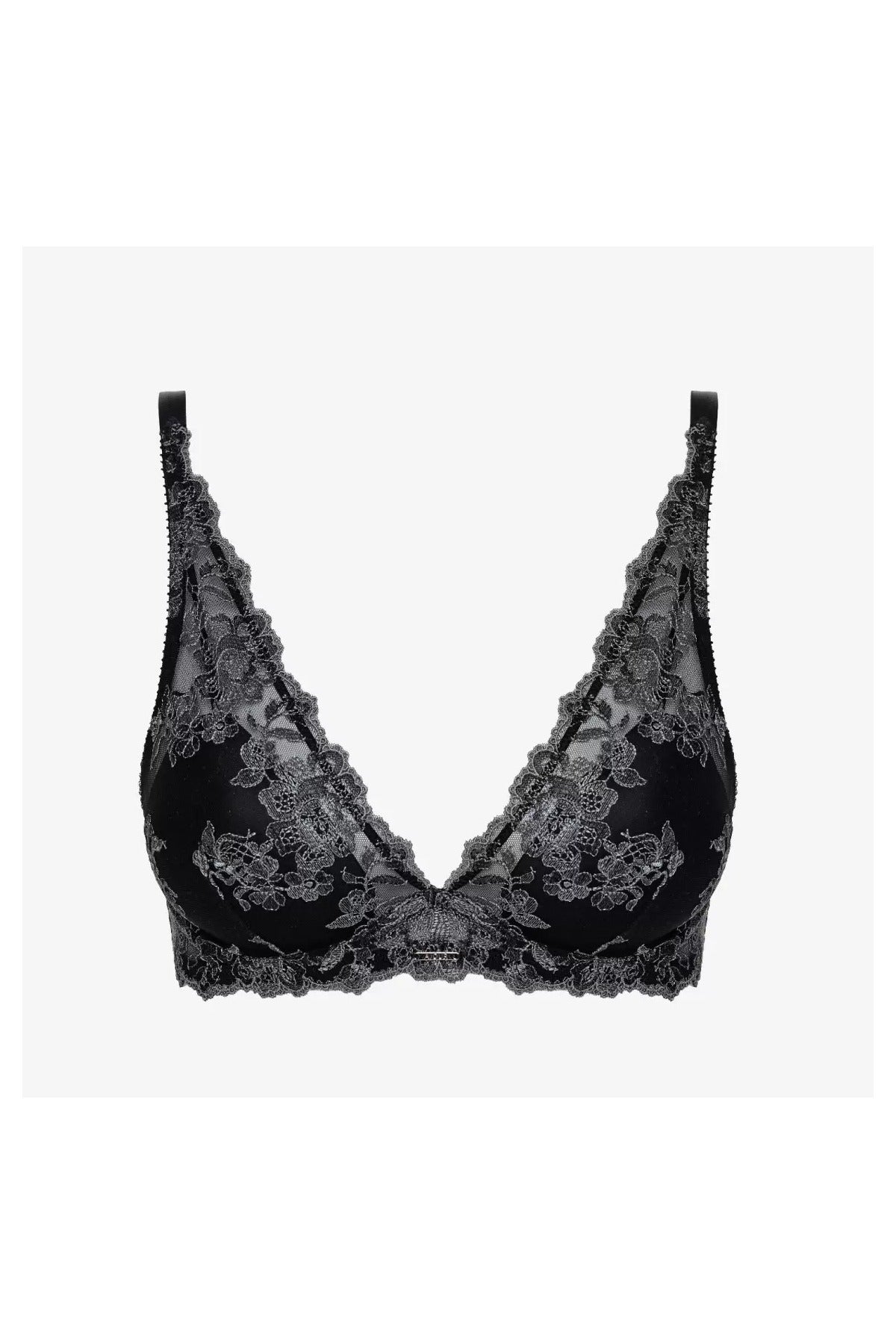 Бюстгальтер с кружевом Сенсуель БМ37 black/gray