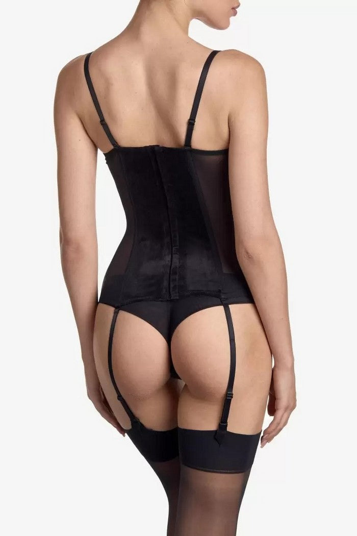 Корсет із оксамиту Шейд Б23 black