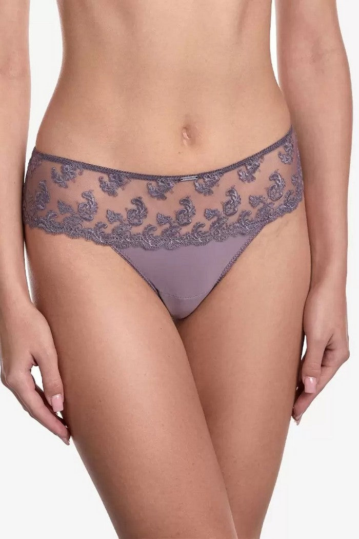 Трусики бразилиана с вышивкой Сомерсет С170 anthracite