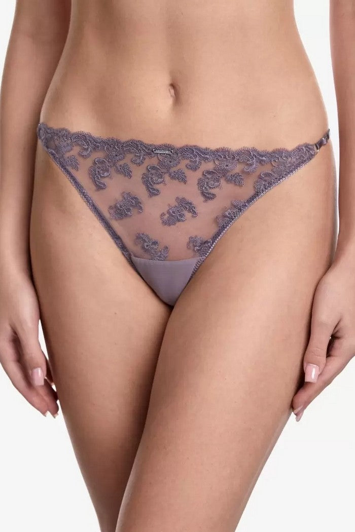 Трусики стринг с вышивкой Сомерсет С240 anthracite