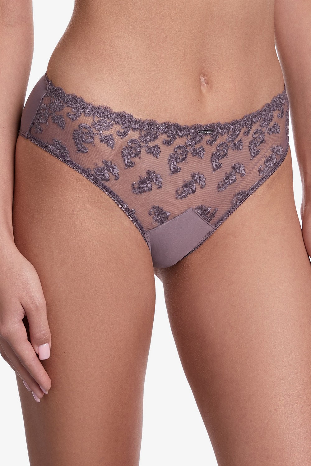 Трусики слип с микросеткой Сомерсет Т167 anthracite