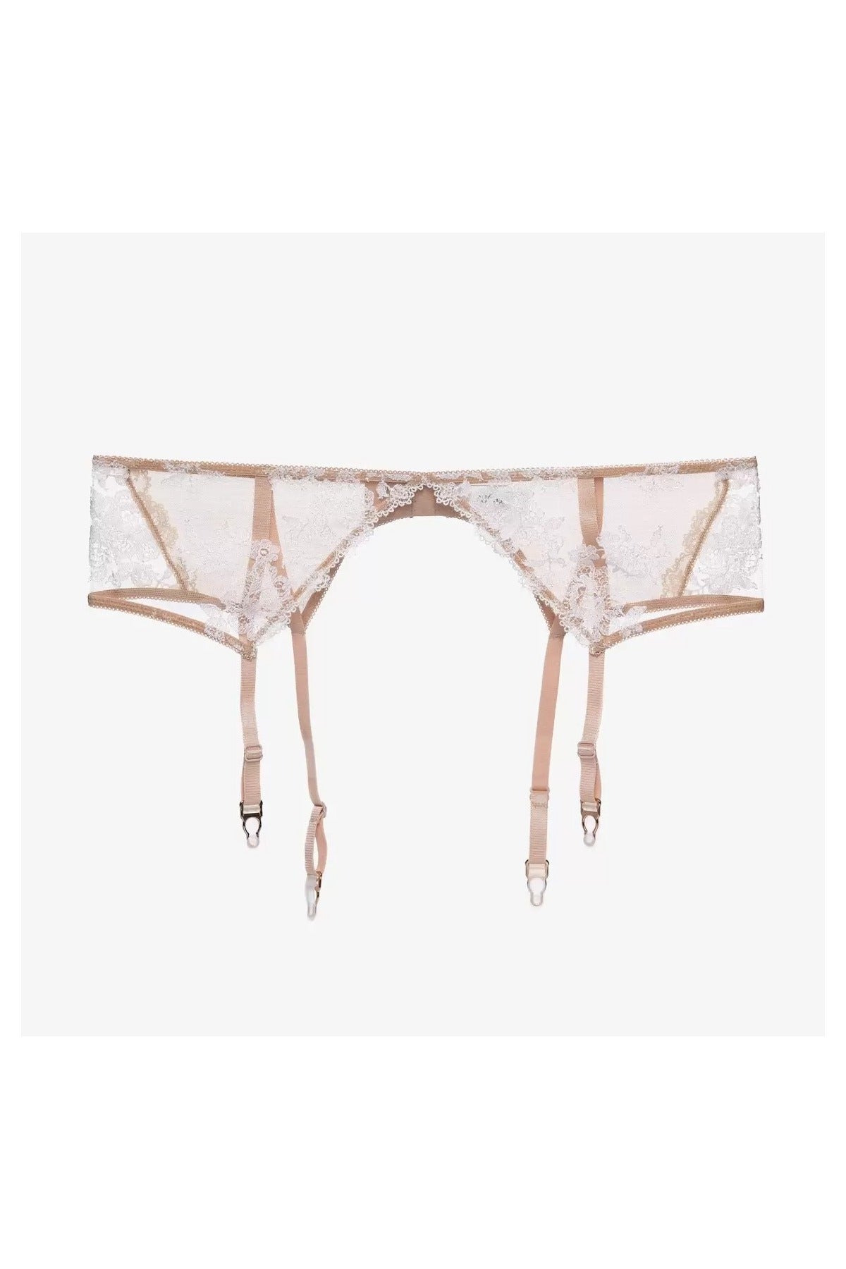 Пояс для чулок из микросетки Тирамису ПЧ2 beige/vanilla