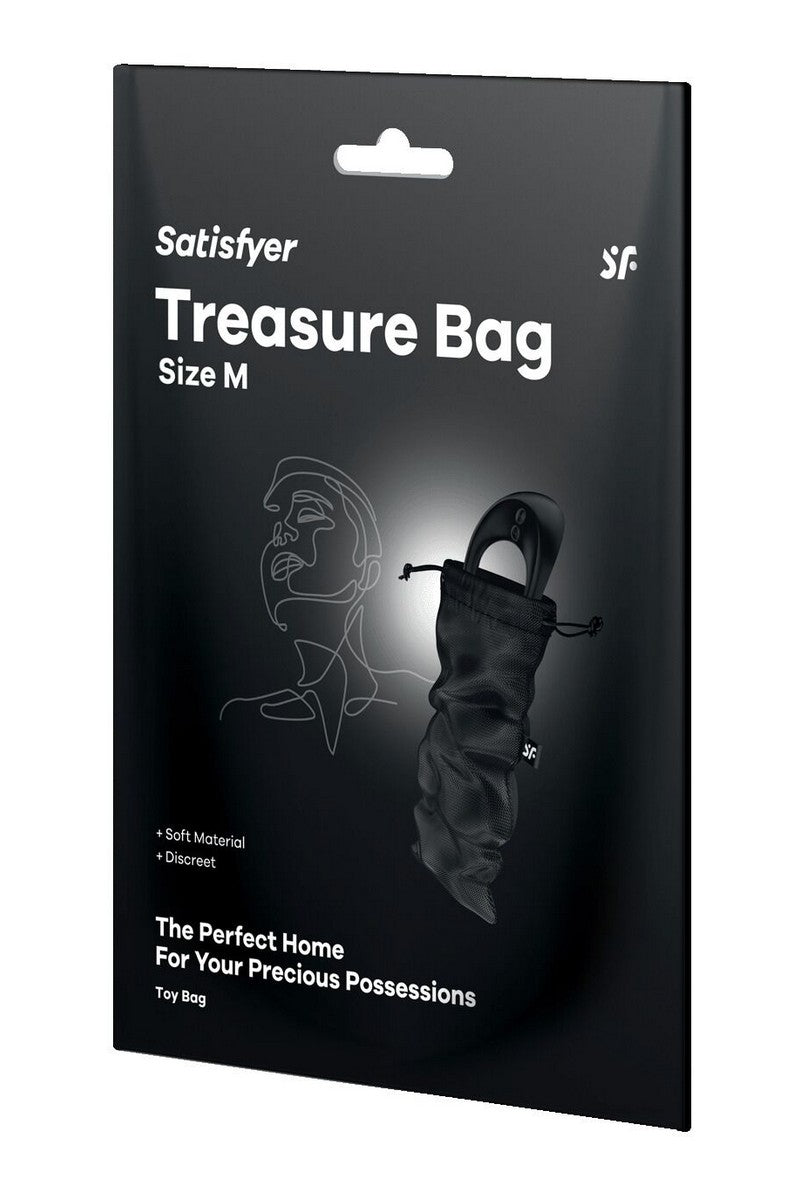 Мішечок для секс-іграшок Treasure Bag M black Satisfyer