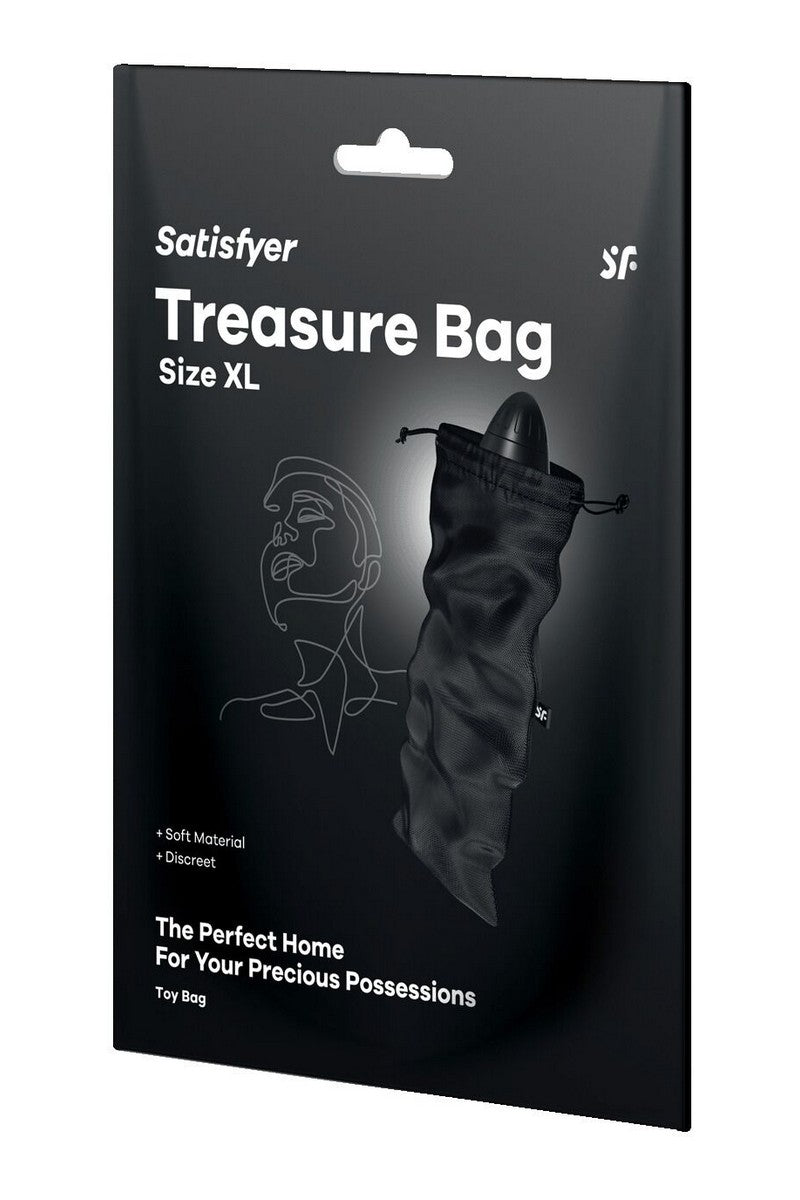 Мішечок для секс-іграшок Treasure Bag XL black Satisfyer