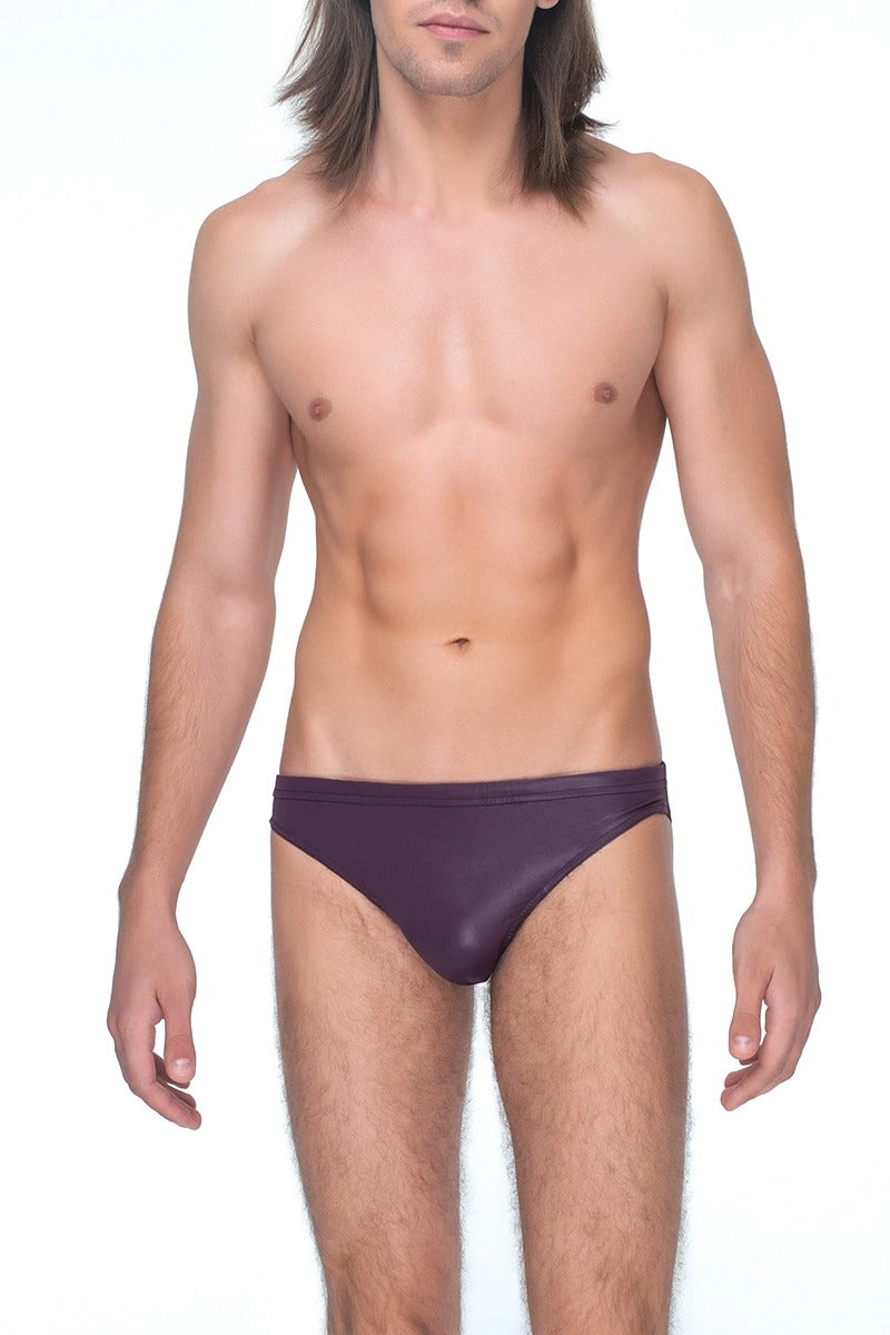 Мужские плавки слипы 132-1B eggplant