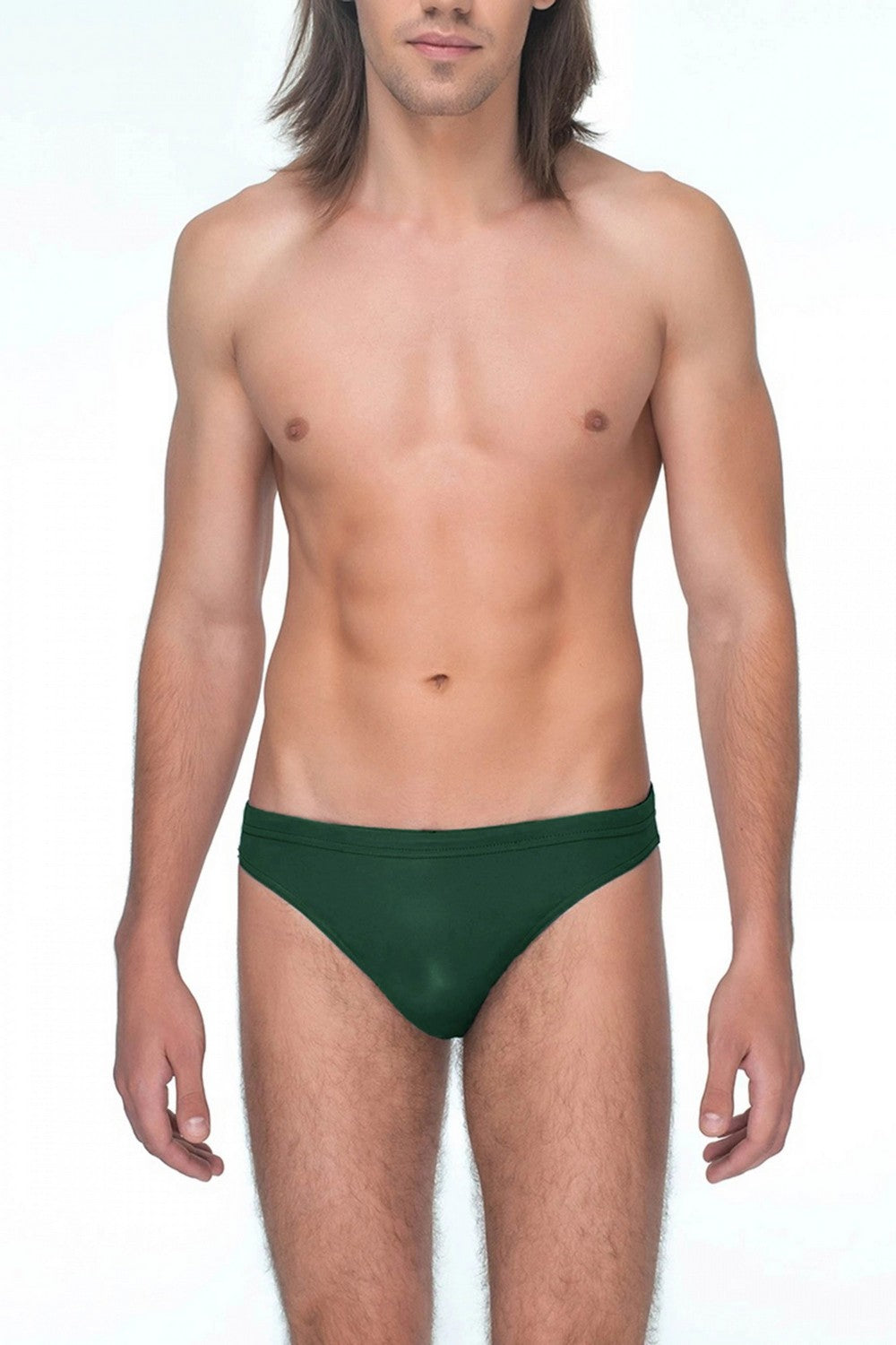 Мужские плавки слипы 132-1B green