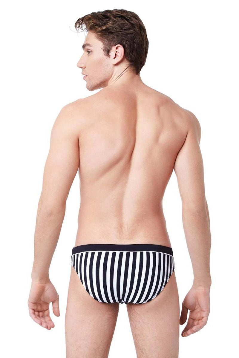 Мужские плавки в полоску 132-4 black