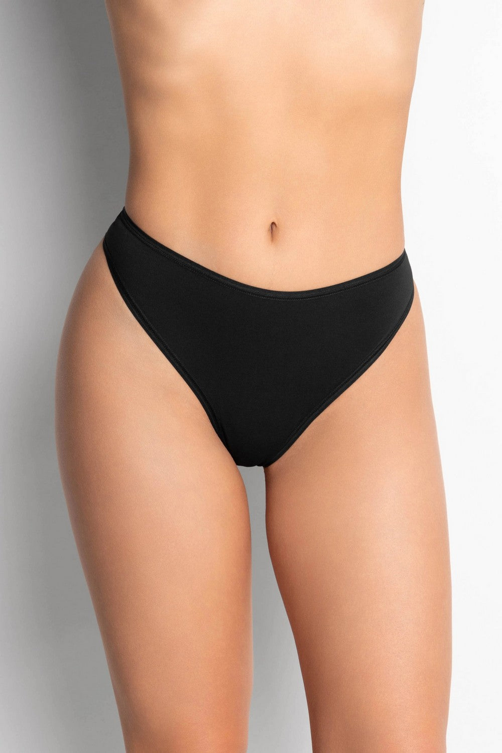 Трусики бразилиана с кружевом 2001-20 black