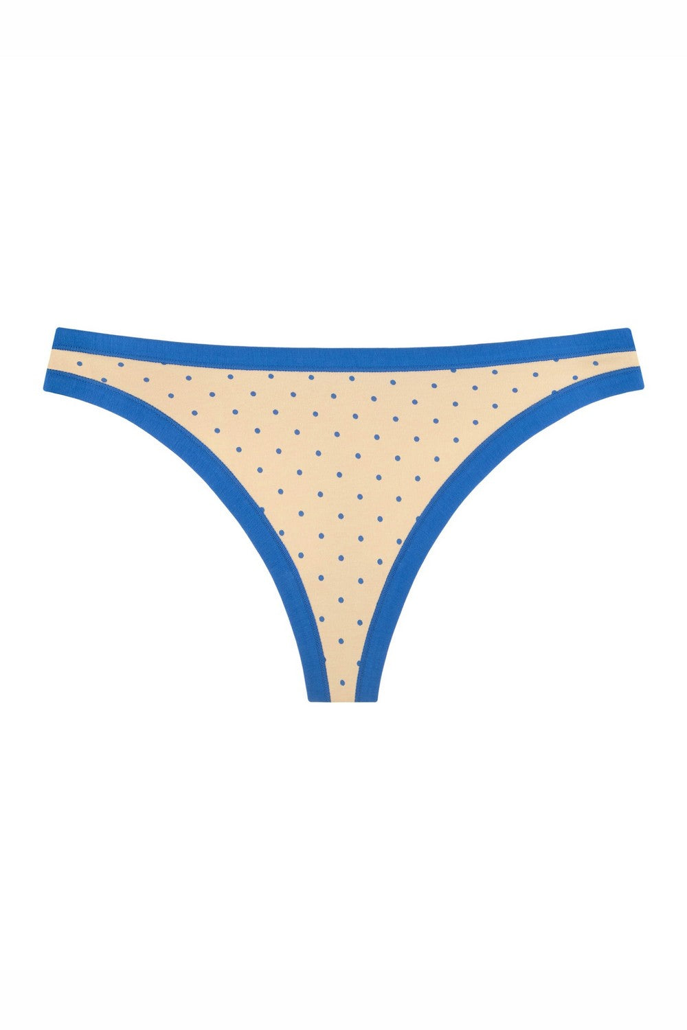 Трусики стринг в горошек 2202-12/31/04 bright blue