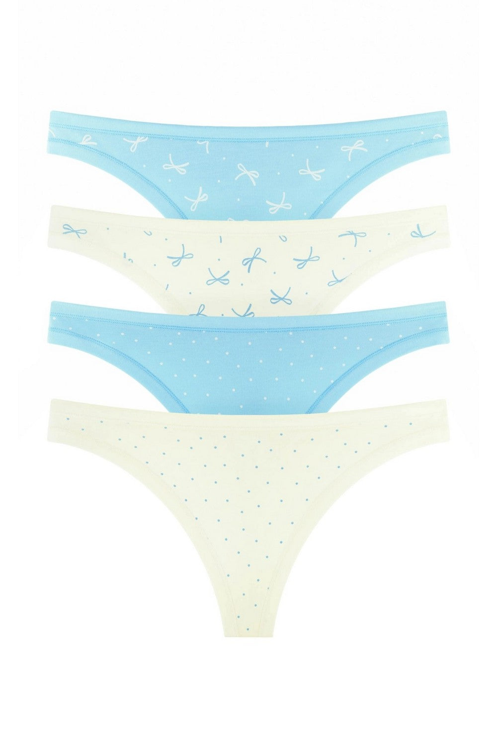 Трусики стринг из хлопка 2202-12 (4 шт.) 320/321/322/323