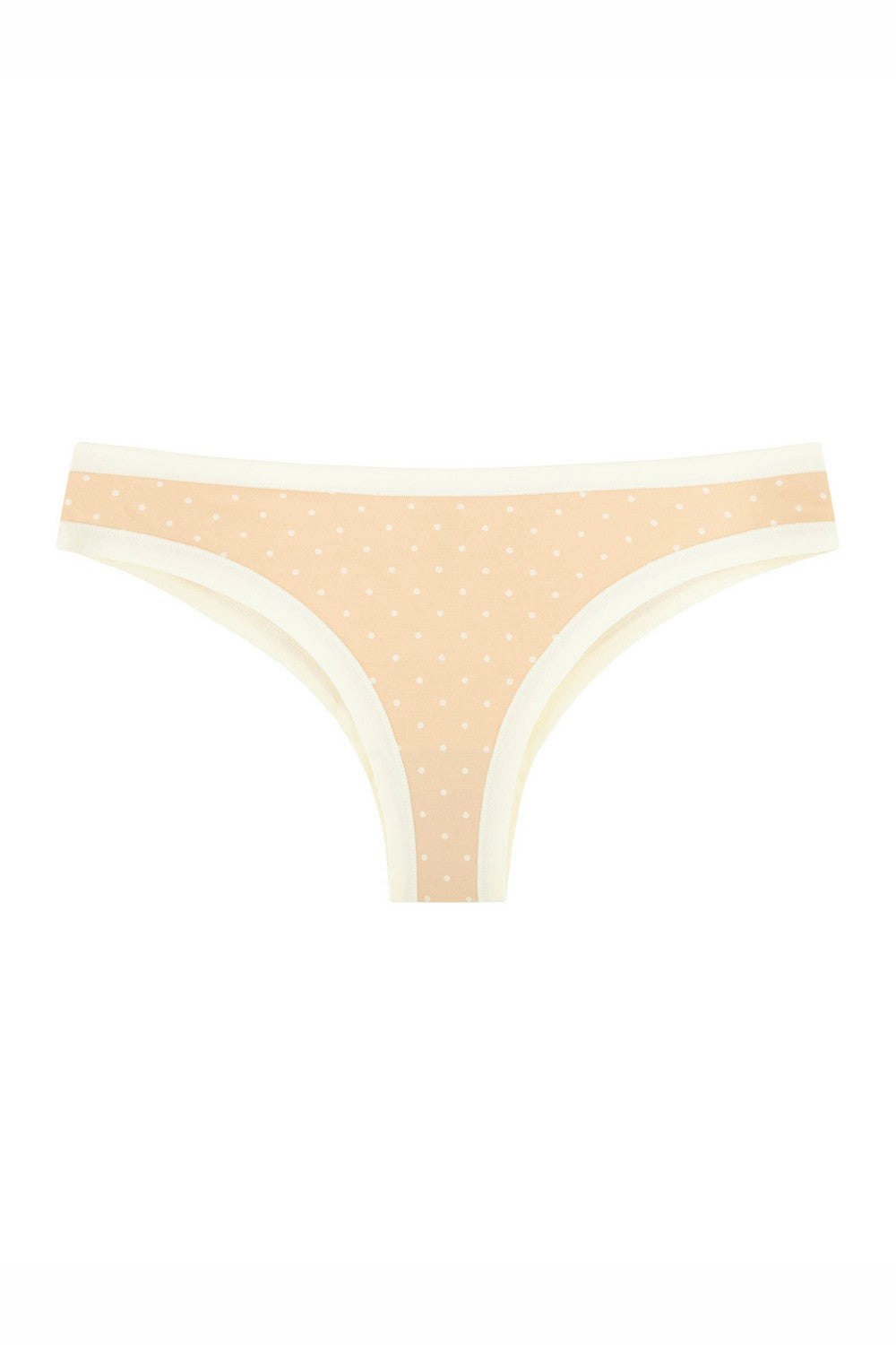 Трусики бразилиана в горошек 2202-20 04/03 beige