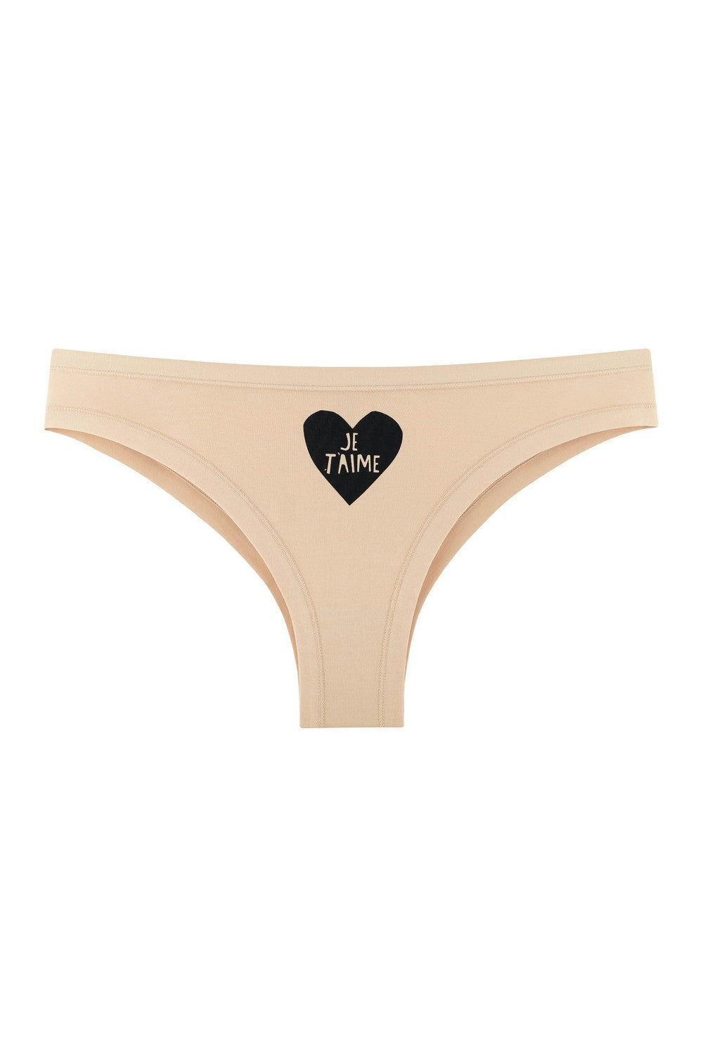 Трусики бразилиана с принтом 2202-20/311 beige